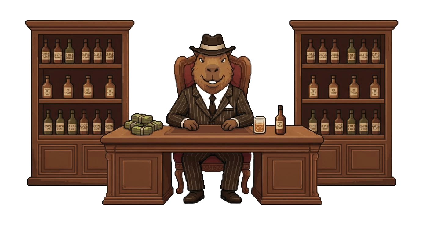 Boss capybara pixel art