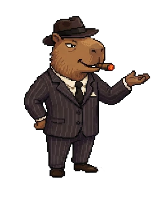 CAPYG mafia 1920s pixel art